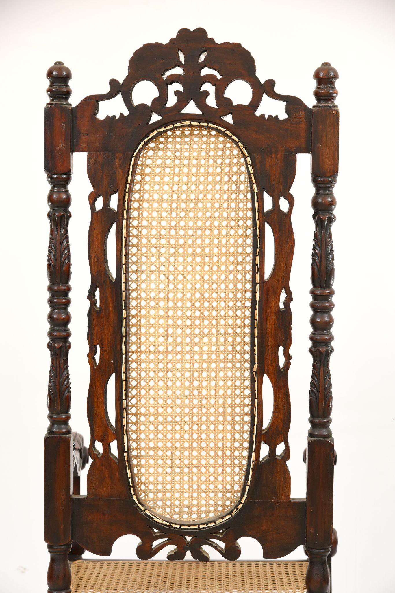 Chair Backrest Cane Detail